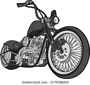 motorcycle harley davidson shopper  biker