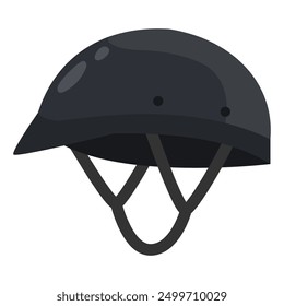 Motorcycle headgear vector cartoon illustration isolated on a white background.