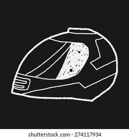 motorcycle helmet doodle