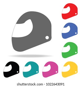 motorcycle helmet. Element of sport multi colored icon for mobile concept and web apps. Icon for website design and development, app development. Premium icon on white background