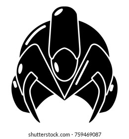 Motorcycle helmet fantastic icon. Simple illustration of motorcycle helmet fantastic vector icon for web