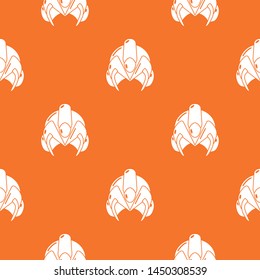 Motorcycle helmet fantastic pattern vector orange for any web design best