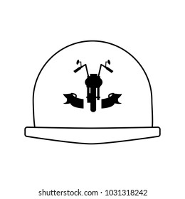 Motorcycle helmet icon