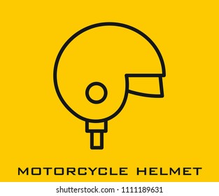 Motorcycle helmet icon 