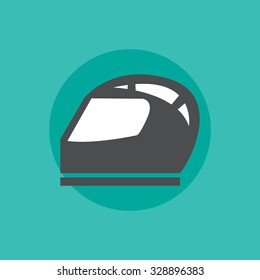 Motorcycle helmet icon