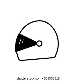 Motorcycle helmet icon