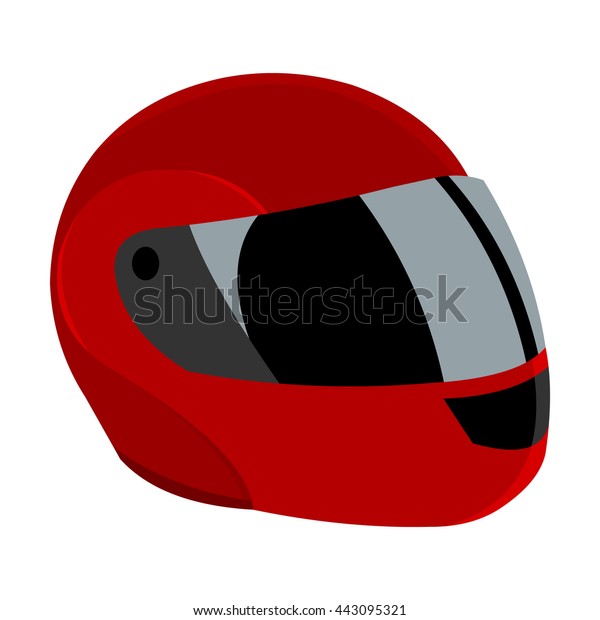 cartoon motorbike helmet