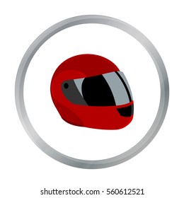 Motorcycle Helmet Icon Cartoon. Single Sport Icon From The Big Fitness, Healthy, Workout Cartoon.