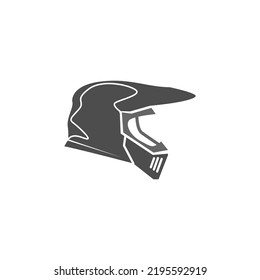 Motorcycle Helmet Icon Design Illustration Template Stock Vector