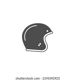 Motorcycle Helmet Icon Design Illustration Template Stock Vector