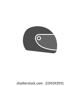 Motorcycle helmet icon design illustration template