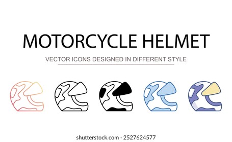 Motorcycle Helmet icon design with white background stock illustration