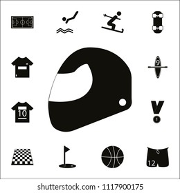 motorcycle helmet icon. Detailed set of Sport icons. Premium quality graphic design sign. One of the collection icons for websites, web design, mobile app