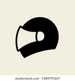 Motorcycle helmet icon. Fullface helmet pictogram - Vector