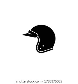 Motorcycle helmet icon isolated on white background
