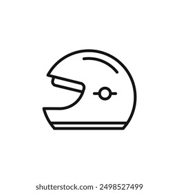 motorcycle helmet icon isolated on white background