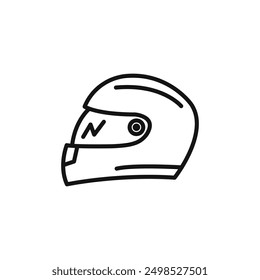 motorcycle helmet icon isolated on white background