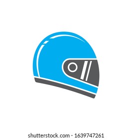 Motorcycle helmet icon on background for graphic and web design. Creative illustration concept symbol for web or mobile app.