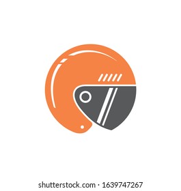 Motorcycle helmet icon on background for graphic and web design. Creative illustration concept symbol for web or mobile app.