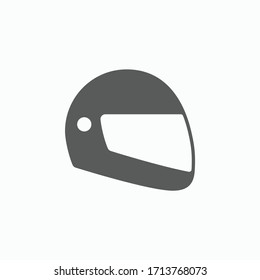 motorcycle helmet icon, racing helmet vector