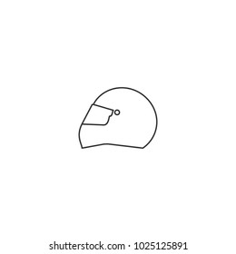 motorcycle helmet icon vector