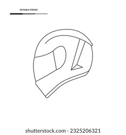 Motorcycle Helmet Icon Vector Design. 