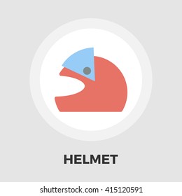 Motorcycle helmet icon vector. Flat icon isolated on the white background. Editable EPS file. Vector illustration.