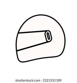 Motorcycle helmet icon. Vector illustration