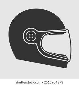 Motorcycle helmet icon. . Vector illustration