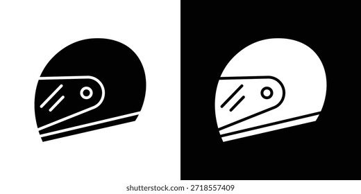 Motorradhelm Symbol Vektorgrafik - Hochwertige schwarze Stil Vektorsymbole