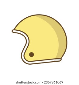 Motorcycle helmet icon vector on trendy design