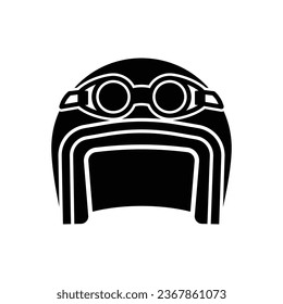 Motorcycle helmet icon vector on trendy design