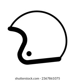 Motorcycle helmet icon vector on trendy design