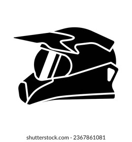 Motorcycle helmet icon vector on trendy design