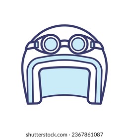 Motorcycle helmet icon vector on trendy design
