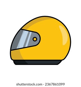 Icono de casco de motocicleta vector de diseño de moda