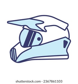 Motorcycle helmet icon vector on trendy design