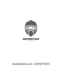 Plantilla de vector de icono de casco de motocicleta