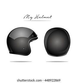 Motorcycle helmet isolated vector image.