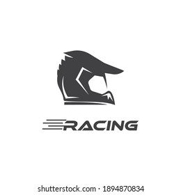 Diseño vectorial del logotipo del casco de motocicleta