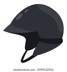 Motorcycle helmet for men vector cartoon illustration isolated on a white background.