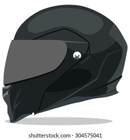 Motorcycle Helmet On White Background Stock Vector (Royalty Free ...