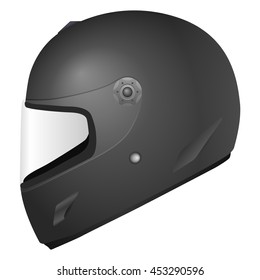 Motorcycle helmet on a white background.