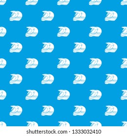 Motorcycle helmet racing pattern vector seamless blue repeat for any use