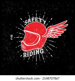 motorcycle helmet safety riding logo