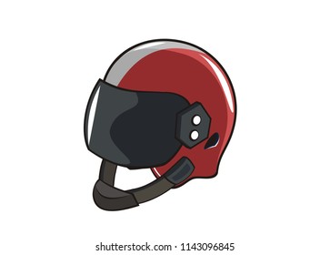 motorcycle helmet simple illustration