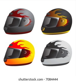 motorcycle helmet vector 1 (race type)