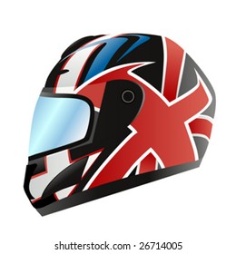 motorcycle helmet vector