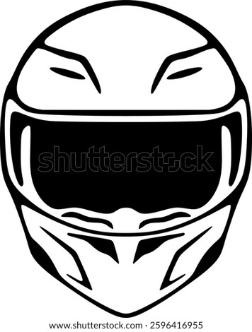 Motorcycle helmet vector icon, Motorcycle helmets. Simple vehicle helmet signs. Racing team helmet vector illustration. monochrome icon. Motorcycle helmet icon design template