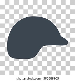 Motorcycle Helmet vector icon. Illustration style is flat iconic smooth blue symbol on a transparent background.
